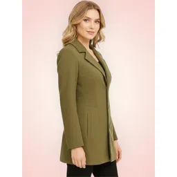 pepzoo Women Solid Double Breasted Casual Blazer-picture-11