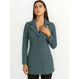 pepzoo Women Solid Double Breasted Casual Blazer-picture-12