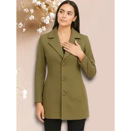 pepzoo Women Solid Double Breasted Casual Blazer-picture-15