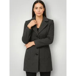 pepzoo Women Solid Double Breasted Casual Blazer-picture-33