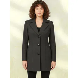 pepzoo Women Solid Double Breasted Casual Blazer-picture-34