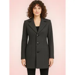 pepzoo Women Solid Double Breasted Casual Blazer-picture-36
