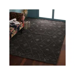 Pequra Black Wool XL Carpet - Set of 1-picture-26