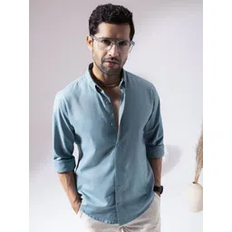 PERCH Men Slim Fit Opaque Casual Shirt-picture-15