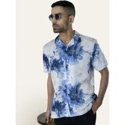 Perch Off White Relaxed Fit Printed Shirt-picture-10