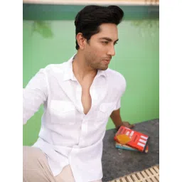 Perch White Slim Fit Shirt image 3