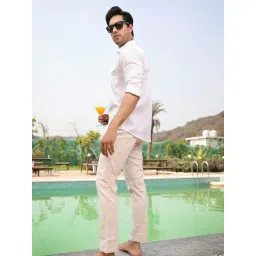 Perch White Slim Fit Shirt image 4