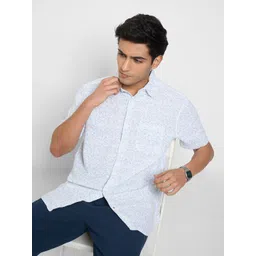 Peregrine by Pantaloons Abstract Printed Spread Collar Regular Fit Casual Shirt-picture-39