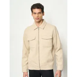 Peregrine By Pantaloons Beige Regular Fit Jacket-picture-41