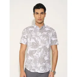 Peregrine By Pantaloons Beige Regular Fit Printed Shirt-picture-38