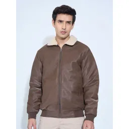 Peregrine By Pantaloons Brown Regular Fit Jacket-picture-44
