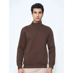 Peregrine By Pantaloons Brown Slim Fit Sweatshirt-picture-29