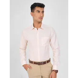 Peregrine by Pantaloons Checked Spread Collar Pure Cotton Formal Shirt-picture-16