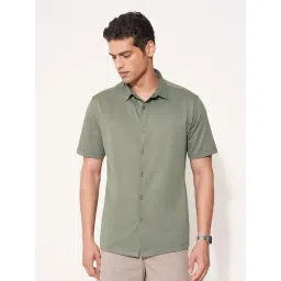 Peregrine By Pantaloons Green Regular Fit Shirt-picture-29
