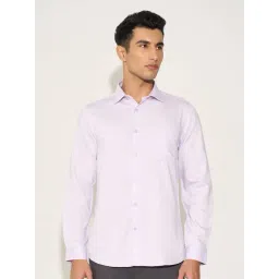 Peregrine By Pantaloons Lavender Blue Regular Fit Shirt-picture-22