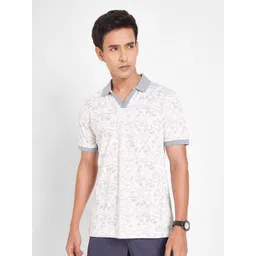 Peregrine by Pantaloons Men Floral Printed Polo Collar T-shirt-picture-30