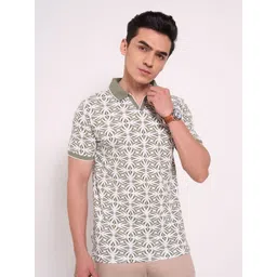 Peregrine by Pantaloons Men Printed Polo Collar Pockets T-shirt-picture-32