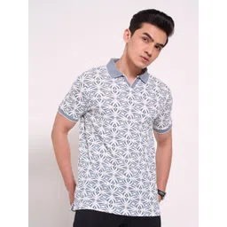 Peregrine by Pantaloons Men Printed Polo Collar Pockets T-shirt-picture-16