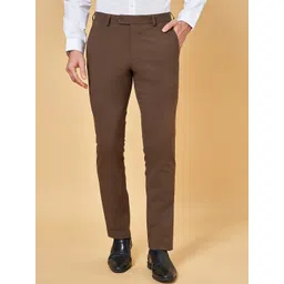 Peregrine by Pantaloons Men Slim Fit Low-Rise Formal Trousers-picture-29