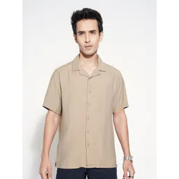 Peregrine by Pantaloons Men Solid Cuban Collar Casual Shirt-picture-19