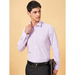Peregrine by Pantaloons Men Solid Slim Fit Opaque Formal Shirt-picture-18