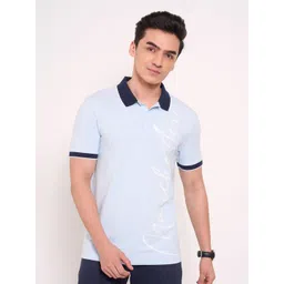 Peregrine by Pantaloons Men Typography Printed Polo Collar Pockets T-shirt-picture-10