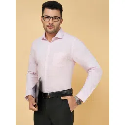 Peregrine by Pantaloons Pink Cotton Regular Fit Shirt-picture-43