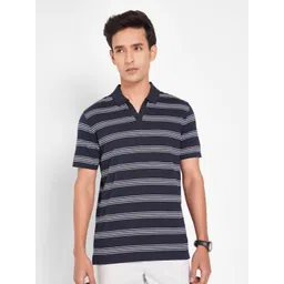 Peregrine by Pantaloons Striped Polo Collar Slim Fit T-shirt-picture-29