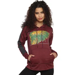 PERF Women Printed Hooded Pullover Sweatshirt-picture-26