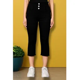 perfect outlet Solid Women Denim Three Fourths-picture-11
