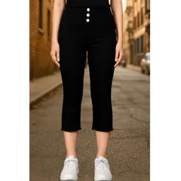 perfect outlet Solid Women Denim Three Fourths-picture-10