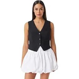 perfect productions WaistCoat,RegularFit WaistCoat,Black WaistCoat,Cotton Blend WaistCoat,Casual WaistCoat,Office Wear WaistCoat,Women WaistCoat,WaistCoat12.-picture-39