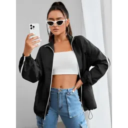 PERFECT PRODUCTIONS Solid Women Wind Cheater-picture-32