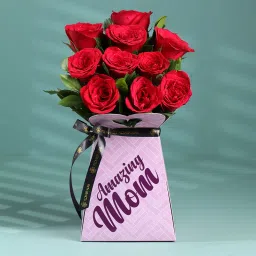 Perfect Red Roses In Amazing Mom Box-picture-12