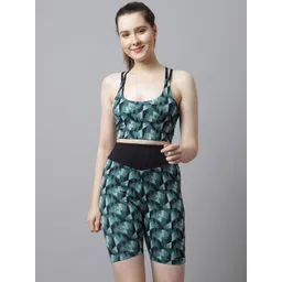 PERFKT-U Women Printed Slim Fit Rapid-Dry High-Rise Cycling Sports Shorts-picture-19