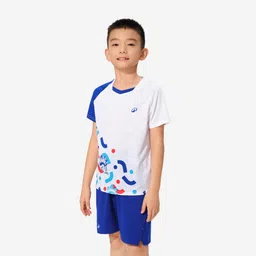 perfly LITE Badminton T-shirt 560 Junior Royal White-picture-17