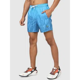 Performax Men Abstract Printed Mid-Rise Sports Shorts-picture-11