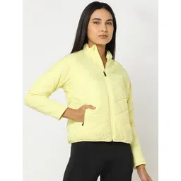 Performax Women Mock Collar Long Sleeves Lightweight Outdoor Quilted Jacket-picture-26