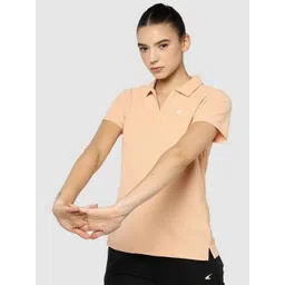 Performax Women Solid Polo Collar T-shirt-picture-10