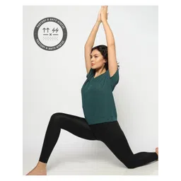 Performax Women V-Neck Anti Static Boxy T-shirt-picture-11