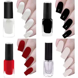 perlente UNIQUE FASHION 4 color NAIL POLISH combo image 4