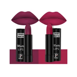 PERPAA Creamy Matte 2-Pcs Long Lasting Bullet Lipstick -Cherry Red 52 - Ruby Magenta 84-picture-34