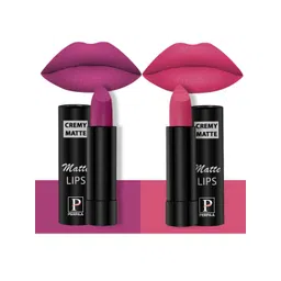 PERPAA Creamy Matte 2-Pcs Long Lasting Bullet Lipstick -Rose Magenta 58 - Pink Fusion 60-picture-42