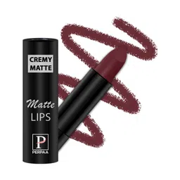 PERPAA Creamy Matte Set Of 2 Long Lasting Bullet Lipstick - Red Bloom 55-Cherry Maroon 95 image 3