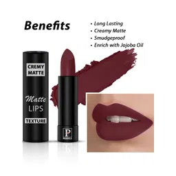 PERPAA Creamy Matte Set Of 2 Long Lasting Bullet Lipstick - Red Bloom 55-Cherry Maroon 95 image 5