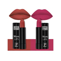 PERPAA Creamy Matte Set Of 2 Long Stay Intense Lipstick 3.5g Each 55-92-picture-27
