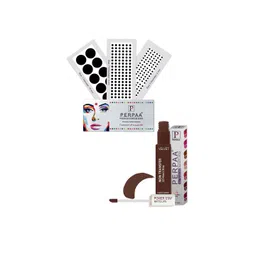 PERPAA Power Stay Non Transfer Lipstick - Shade 16 & Set of 3 Premium Black Bindis-picture-11