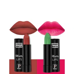 PERPAA Set of 2 Cremy Matte Long Lasting Bullet Lipstick - 3.5 g Each-picture-12