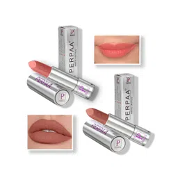 PERPAA Set of 2 Push Button Matte Lipstick 3.5g each - Matte Nude 162 & Innocent Nude 306-picture-36