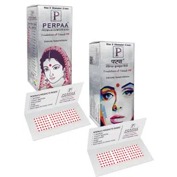 PERPAA Set of 2 Red Velvet Kumkum Bindi Box with 15 Flaps Each - Size 9-image-28
